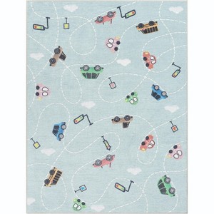 Well Woven Car Playmat Apollo Kids Collection Area Rug - 1 of 4