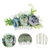 Unique Bargains Women's Convenient Simulated Flowers Side Comb 1 Pc - 3 of 4