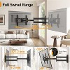Corner TV Wall Mount with Long Arm for 32-75" TVs, Full Motion Mount with 32.37 " Extension, Swivel & Tilt, Max VESA 600x400mm, Holds Up to 100 lbs - 3 of 4