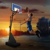 Portable Basketball Hoop for Youth Adults & Professional Match,Adjustable Height 8.04 ft to 10.01 ft, 44 inch Backboard with Rebound System, Wheels - 2 of 4