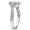 EVERLY JEWELRY | Sterling Silver 1/4 CT TW Diamond Halo Twist Ring - 2 of 4