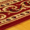 Traditional Floral Scroll Vines Border Indoor Runner or Area Rug by Blue Nile Mills - 3 of 4