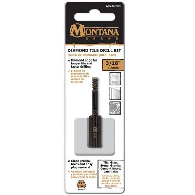 Montana Brand 3/16 in. Alloy Steel Drill Bit 3-Flat Shank 1 pc