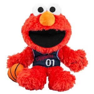 Bleacher Creatures Los Angeles Clippers Sesame Street Elmo 8" Kuricha Plush - 1 of 4