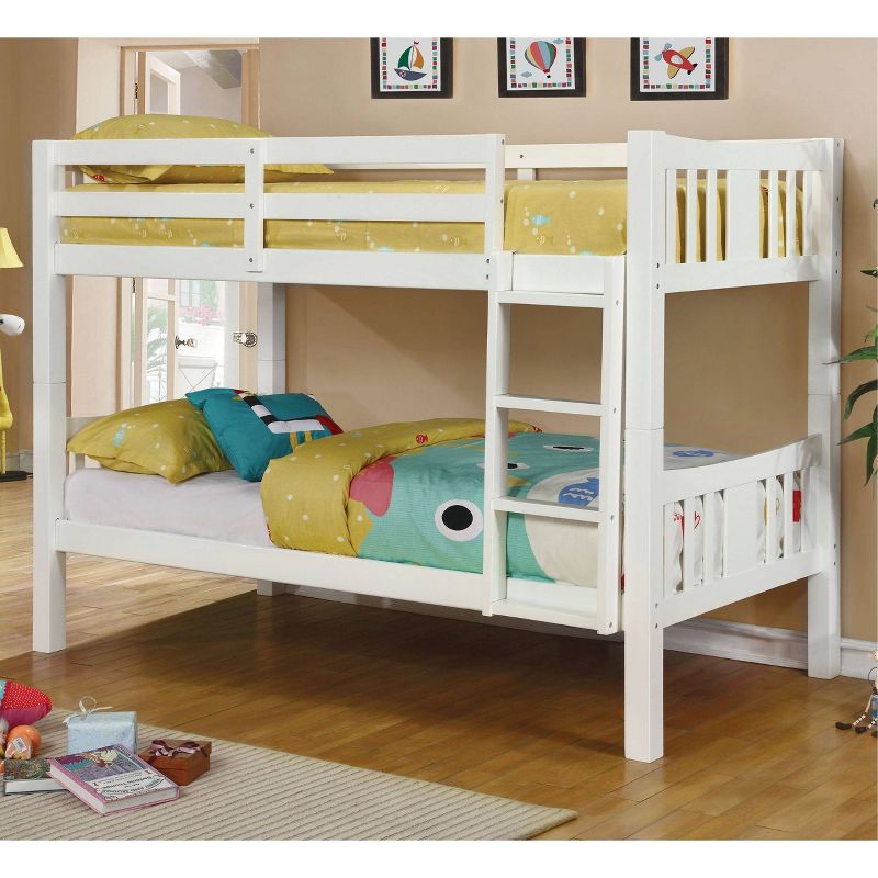 Twin Over Twin Kids&#39; Clare Bunk Bed White - ioHOMES, 2 of 5