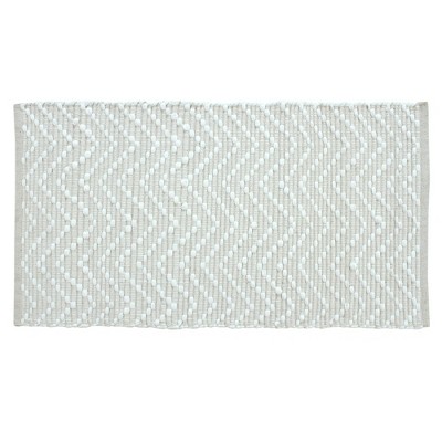 Patina Vie Vintage Inspired Accent Rug Gray/White Stitched