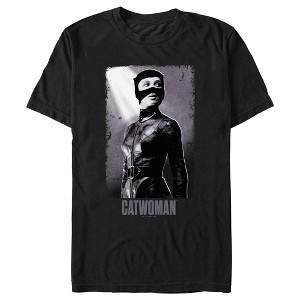 Men's The Batman B&W Catwoman Poster T-Shirt - 1 of 4