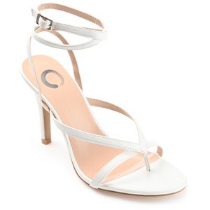 Journee Collection Womens Waverlee Open Toe High Stiletto Pumps White 11 - 1 of 4