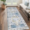 Vintage Rug Washable Rug Indoor Soft Faux Wool Living Room Rug - 4 of 4