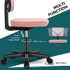 CAVINAS Adjustable Armless Office Chair,Mesh Desk Chair with Lumbar Support and Universal Wheels for Work Study - 4 of 4