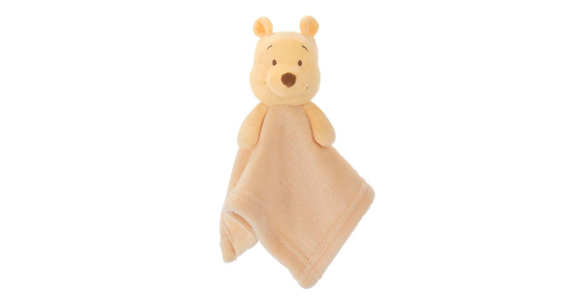 Winnie the Pooh Disney Sweet Hugs Security Blanket: Classic Pattern, 12 x 12 Inch