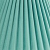 Springcrest 7" Top x 15" Bottom x 10" High x 10 3/4" Slant Lamp Shade Replacement Medium Blue Empire Mid Century Velvet Arc Pleated Spider Harp Finial - 2 of 4