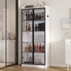 Vlsrka Dining Cabinet Smoked Black Acrylic Door With LED Light - 2 of 4