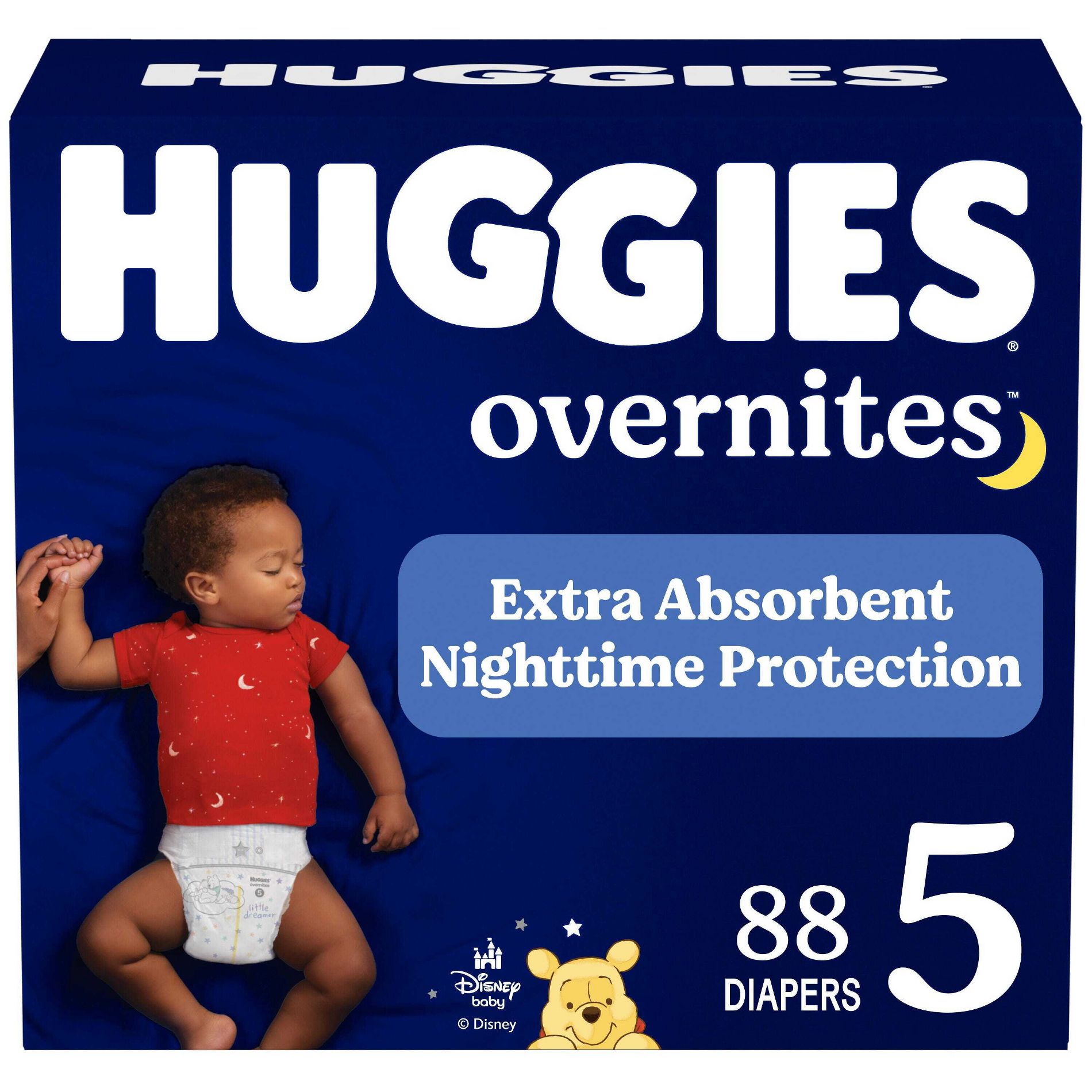 Huggies Overnites Nighttime Baby Diapers -  Size 5 -  88ct