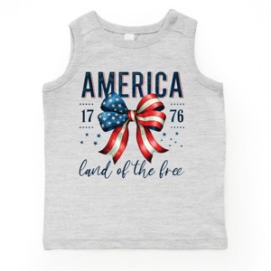The Juniper Shop Coquette America Land Of The Free Toddler Tank - 1 of 4