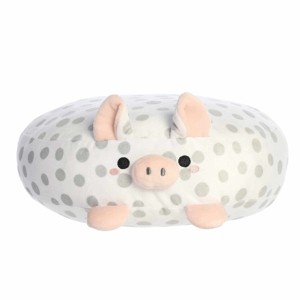 Aurora Medium Spiffy Spotted Pig Flapjacks Squishy Stuffed Animal White 12" - 1 of 4
