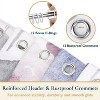 LunaLulinlk Floral Shower Curtain with Hooks – Heavy-Duty Mold/Mildew-Resistant - 2 of 4