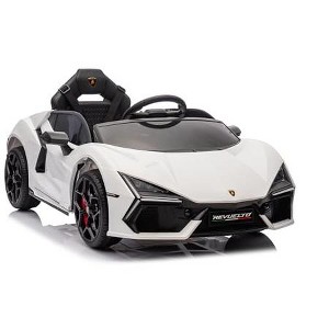 12V Kids Lamborghini Revuelto Ride-On Car, Remote Control, LED Lights ...
