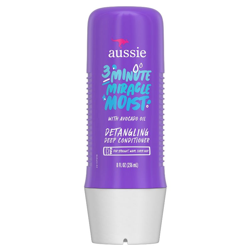 Aussie Paraben-Free Miracle Moist 3 Minute Miracle with Avocado for Dry Hair Repair - 8 fl oz, 3 of 18