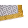 Bacati - Grey Chevron with Solid Border Blanket (Grey Chevron/Yellow Border) - 4 of 4