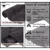 Waterford Collection Tufted Bath Rug, Extra Soft and Absorbent, Non-Slip Bath Mats, Machine Washable bath rugs for Bathroom, 3 Piece Set, Gray - 4 of 4
