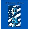 "In Tailgating We Trust" American Flag And Spatula Adult Long Sleeve Hoodie - 2 of 2