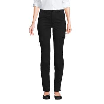 Lands' End Women's Mid Rise Slim Cargo Chino Pants