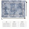Garvee Area Rug -Machine Washable Floor Carpet, Low Pile Soft Vintage Printed Rug - 2 of 4