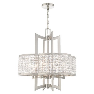 Livex Lighting Grammercy 4 - Light Chandelier in  Brushed Nickel