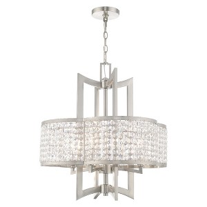 Livex Lighting Grammercy 4 - Light Chandelier in  Brushed Nickel - 1 of 4