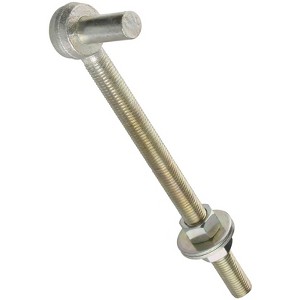 National Hardware 12 in. L Zinc-Plated Silver Steel Bolt Hook 1 pk - 1 of 1