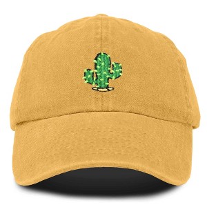 Dalix Cactus Embroidered Cap Cotton Succulent Baseball Hat Plant Adjustable Womens - 1 of 4