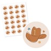 My First Rodeo - Little Cowboy 1st Birthday Party Circle Sticker Labels - 24 Count - image 2 of 4