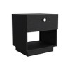 NicBex Nightstand with Drawer,Modern Side Table with Storage Space,Bedside Table for Bedroom,Living Room,Black/White - 4 of 4