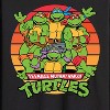 Men's - Teenage Mutant Ninja Turtles - Retro Sunset Circle Long Sleeve Graphic T-Shirt - 2 of 4