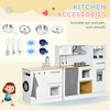Whisen Kids Wooden Kitchen Playset with Tons of Countertop Space, Washing Machine, Gift for Kids Ages 3-6 - White - 4 of 4