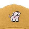 Dalix Strawberry Cow Embroidered Womens Cotton Dad Hat Baseball Cap - 2 of 4