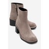 Junae - Taupe Suede Leather Block Heel Boot (Women) | Forever & Always Shoes - 2 of 4