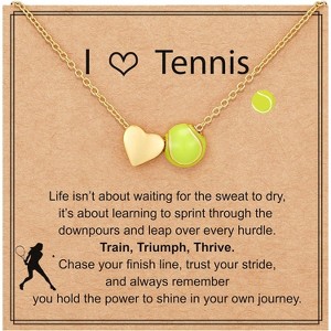 Sports Theme Necklace 4 Ball Designs Adjustable 16+3 Inch Christmas Gift - 1 of 4