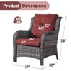 Gymojoy Outdoor Patio Chair with Table High Back Club Chair - 2 of 4