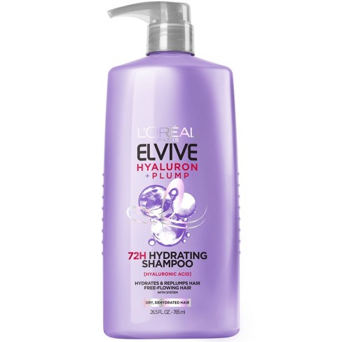 L'oreal Paris Elvive Hyaluron Plump Hydrating Shampoo For Dry Hair - 26.5 Oz : Target