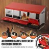 VEVOR Chicken Nest Box, 4-Compartment, 15 to 30 in Stable & Corrosion-Resistant Metal Nesting Boxes with Inclined Nesting Boxes, Bottom Holes - 3 of 4