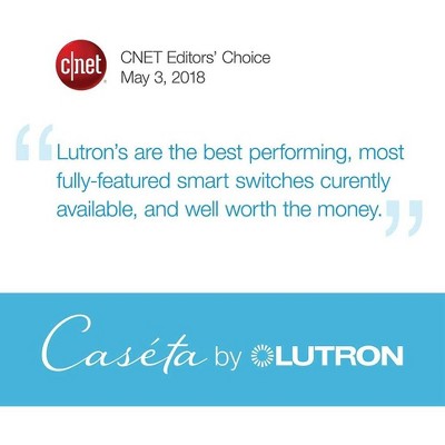 Lutron White Wireless Smart Lamp Dimmer with Voice Control
