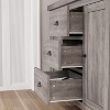 Whizmax Sideboard Storage Cabinet Buffet Cabinet with Storage Barn Door and Adjustable Shelf Storage Cabinet with 2 Doors and 3 Drawers Grey - 4 of 4