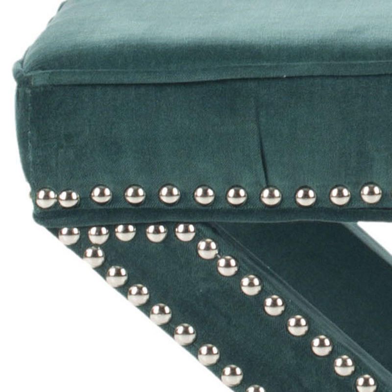 Palmer Ottoman with Nail Heads  - Safavieh, 3 of 4