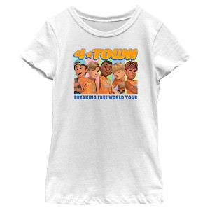 Girl's Turning Red 4*Town '99 Australian Tour Badge T-Shirt - 1 of 4