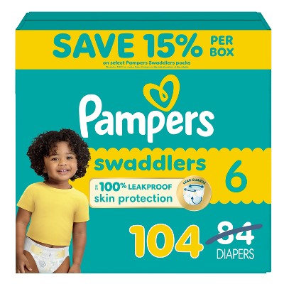 Pampers Swaddlers Sensitive Disposable Diapers - (Select Size and Count)