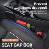 Itopfox Car Seat Gap Filler & Organizer with Phone Holder, Universal Fit for Cars SUVs Trucks, 2-Piece Set in Black - 3 of 4