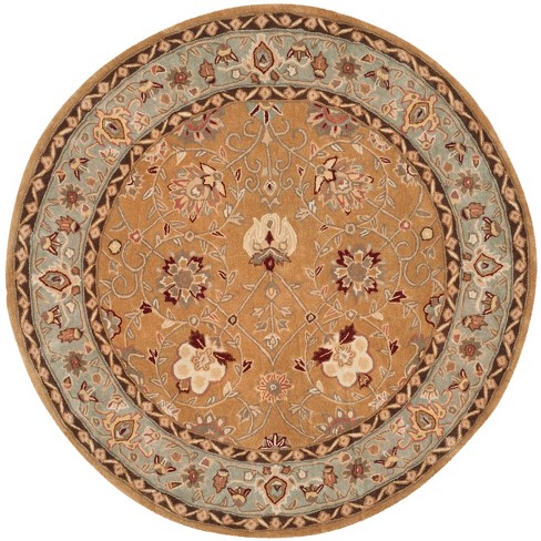Total Performance Tlp712 Hand Hooked Rug - Copper/moss - 6' Round -  Safavieh : Target