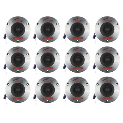 Audiopipe ATR-3721 3.75 Inch 350W Titanium Pro Car Audio Bullet Tweeters, 99 dB, 4 ohms, 175 Watts Each (12 Pack)